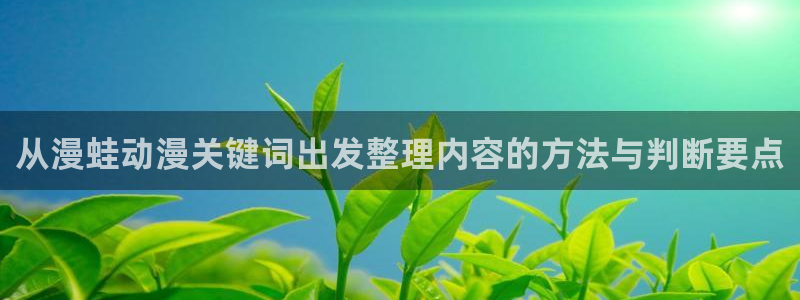 韩漫精品漫画推荐:从漫蛙动漫关键词出发整理内容的方法与判断要点配图