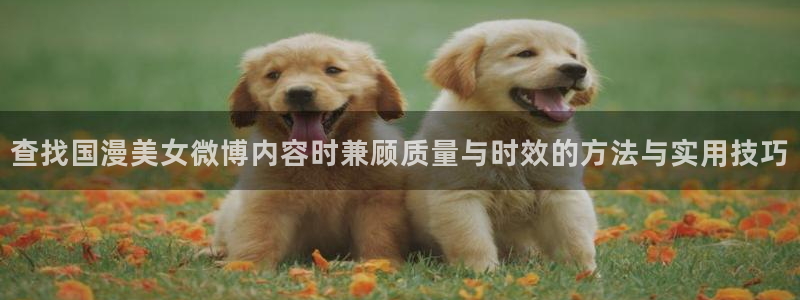 韩漫搞笑漫画推荐：查找国漫美女微博内容时兼顾质量与时效的方法与实用技巧配图